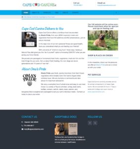 Cape Cod Canine Distributor Oma s Pride Raw Diet for Dogs Harwich MA