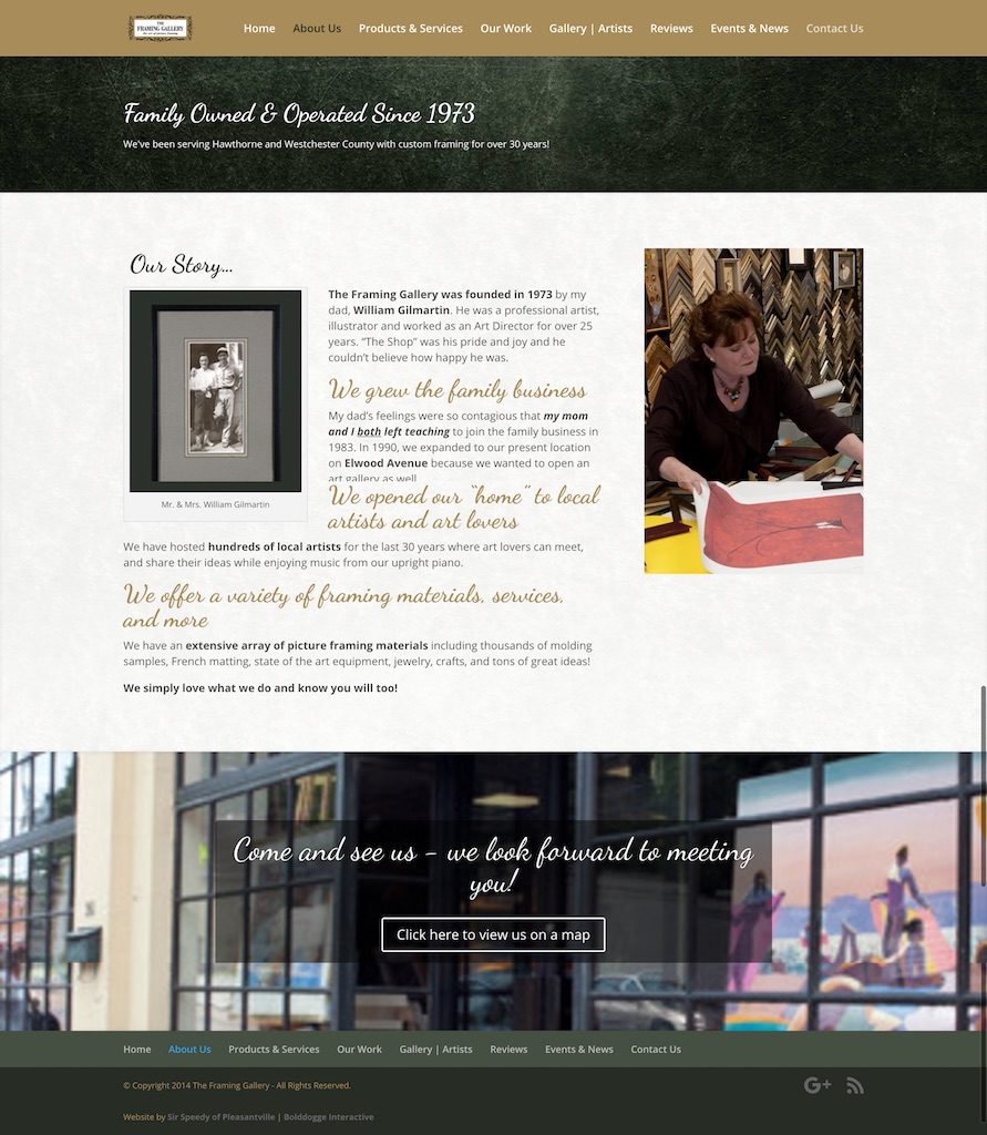 About Us The Framing Gallery