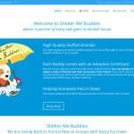 Shelter Me Buddies Home Page Screenshot 1