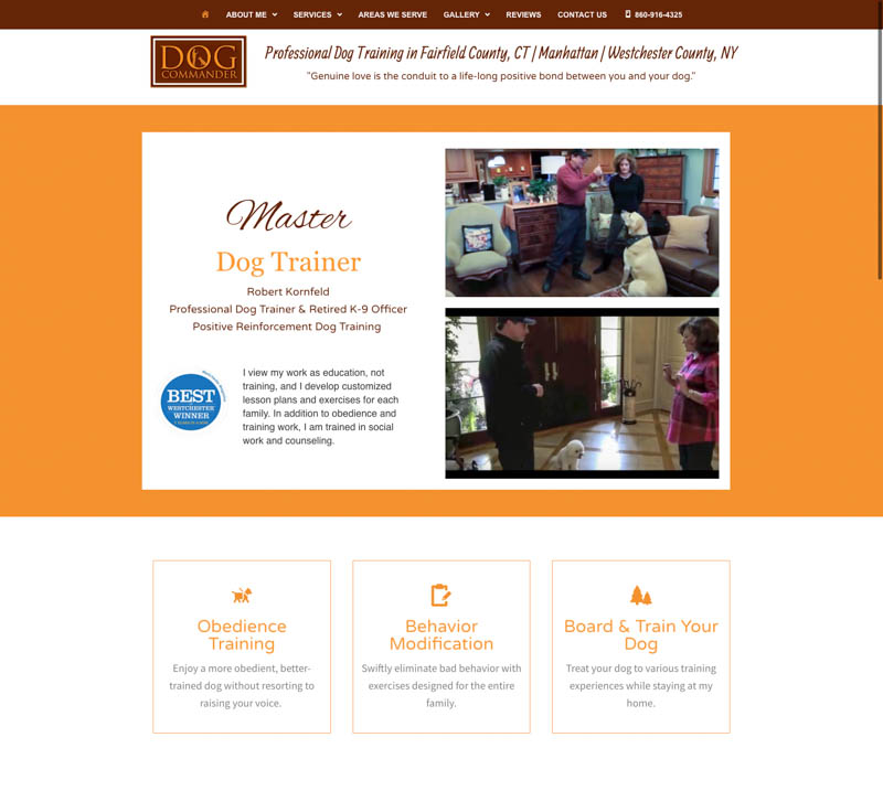Dog Commander WordPress Site screenshot