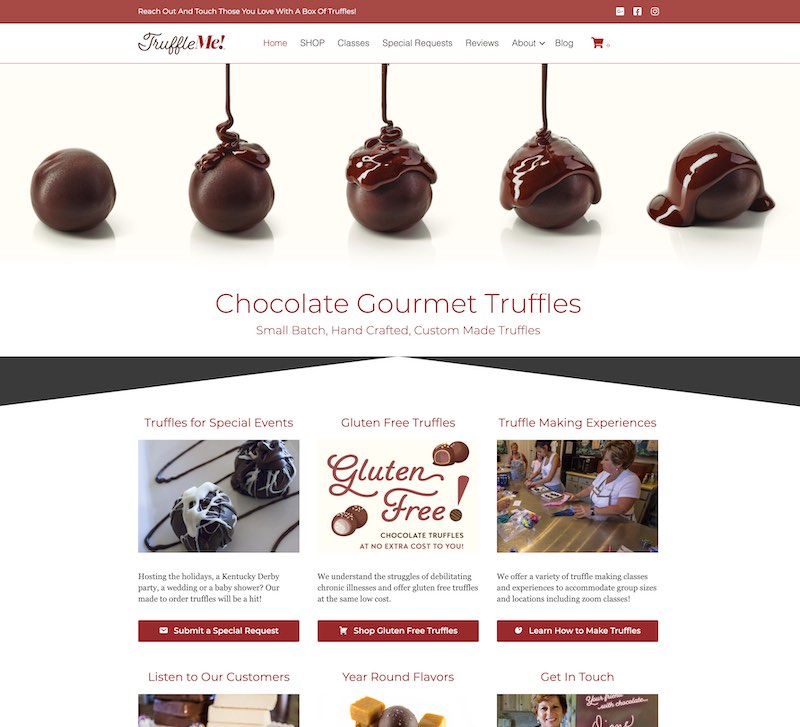 Truffle Me Love WordPress website screenshot