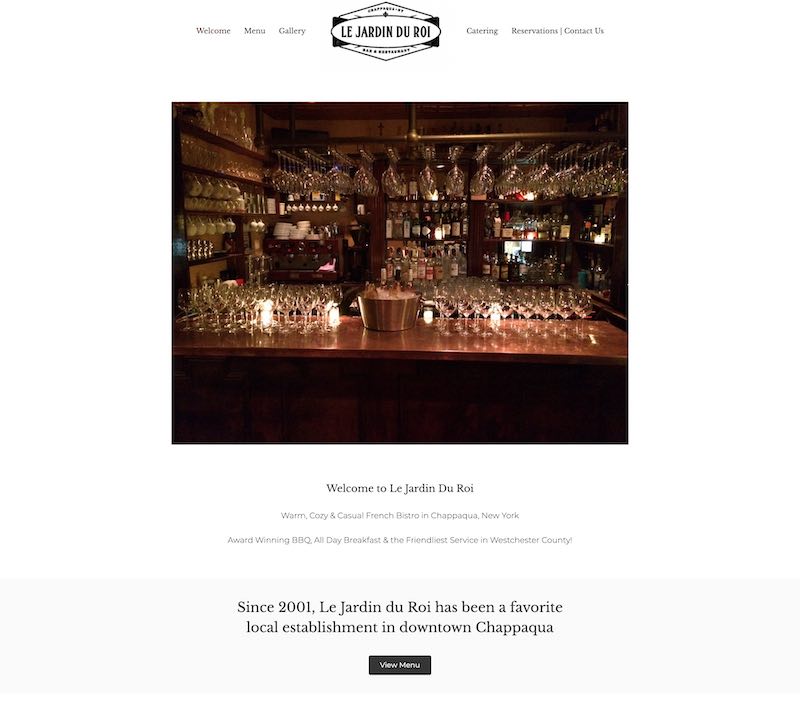 Le Jardin Du Roi Chappaqua Restaurant WordPress Site