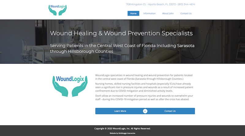 Wound Logix WordPress Website